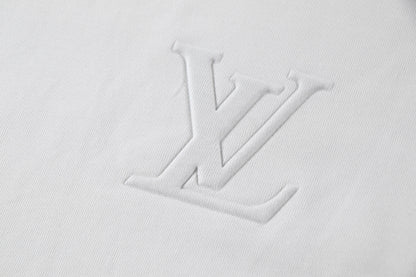 Louis Vuitton | Embossed LV Long-Sleeved T-Shirt in Black & White