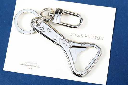 Louis Vuitton c Supreme Bottle Opener Bag Charm | Silver