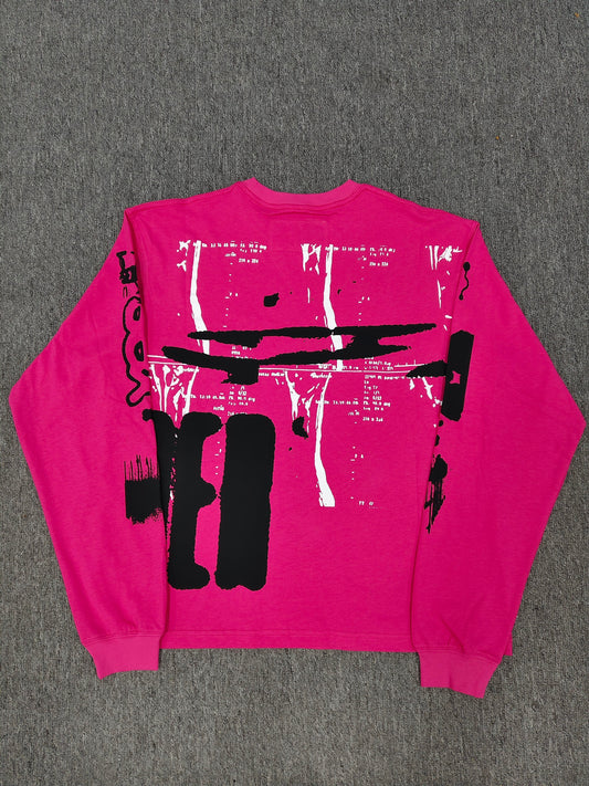Sp5der | X-Ray Long Sleeve Tee | Pink