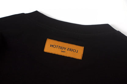 Louis Vuitton | Embossed LV Long-Sleeved T-Shirt in Black & White