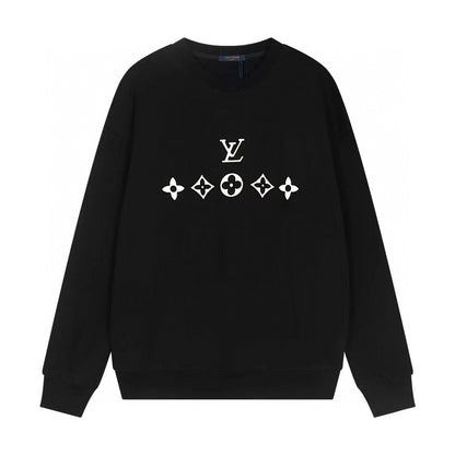Louis Vuitton | Monogram Motif Crewneck Sweatshirt | Black & White
