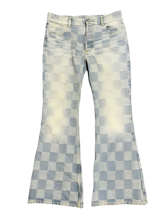 Louis Vuitton | Pharrell Damier Bootcut Denim Jeans | Light Wash