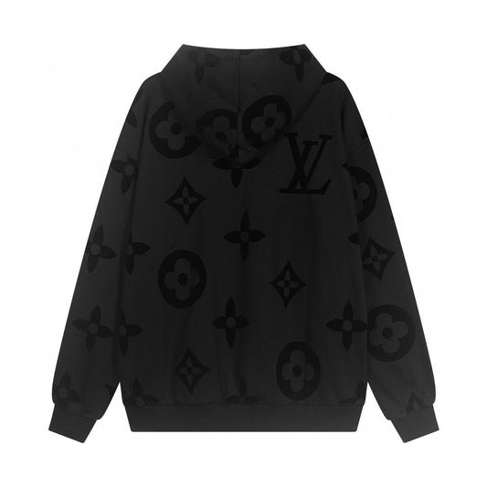 Louis Vuitton | Monogram Pattern Hoodie in Black