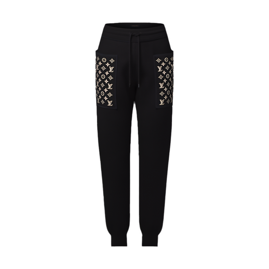 Louis Vuitton | Monogram Accent Jogging Pants | Black
