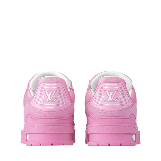 Louis Vuitton | LV Trainer Sneaker | Pink Calf Leather & Monogram Denim Louis Vuitton