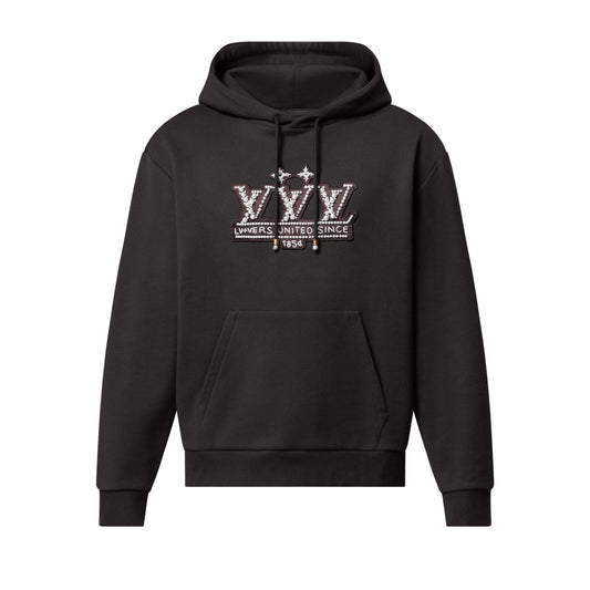 Louis Vuitton | Pearl-Embellished Hoodie | Black
