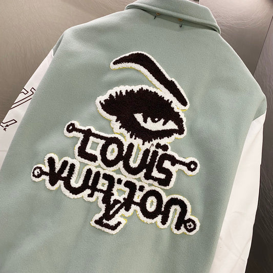 Louis Vuitton | KidSuper SS24 Leather Blouson Jacket | Mint/White