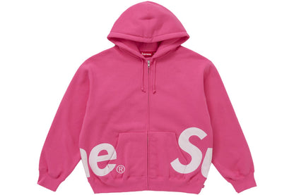 Supreme | Pink Split Logo Zip Hoodie