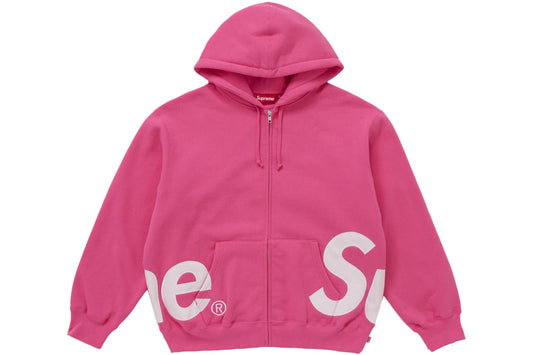 Supreme | Pink Split Logo Zip Hoodie