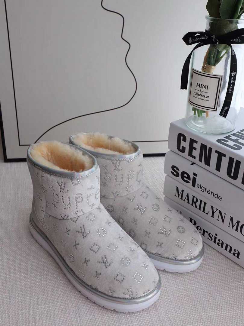 Custom LV x Supreme Winter Boots | Shearling Multiple Color Options