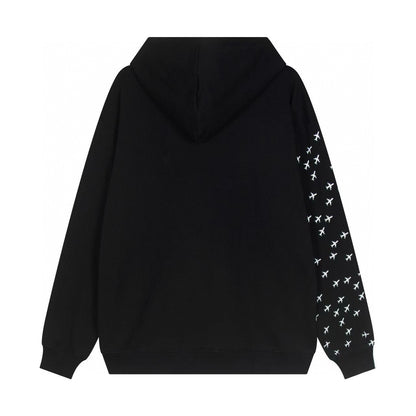 Louis Vuitton | Plane Logo Printed Hoodie in Black