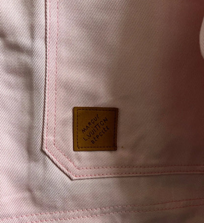 Louis Vuitton | Pink Canvas Work Jacket | Corduroy Collar Louis Vuitton