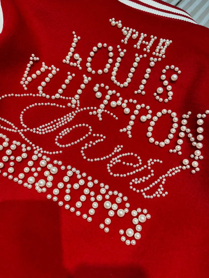 Louis Vuitton | Red & White LA Varsity Jacket Louis Vuitton