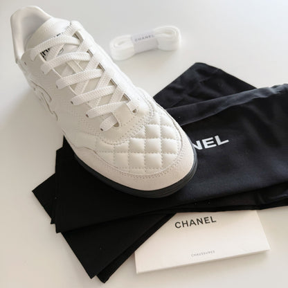 Chanel | CC Logo Sneakers | White or Black Colorways