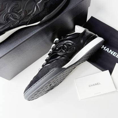 Chanel | CC Logo Sneakers | White or Black Colorways