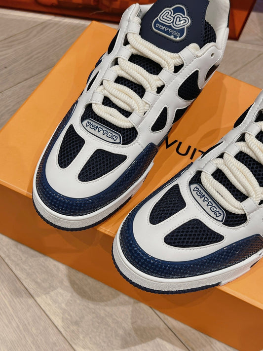 Louis Vuitton | LV Trainer Sneakers | Blue Monogram Flower Edition