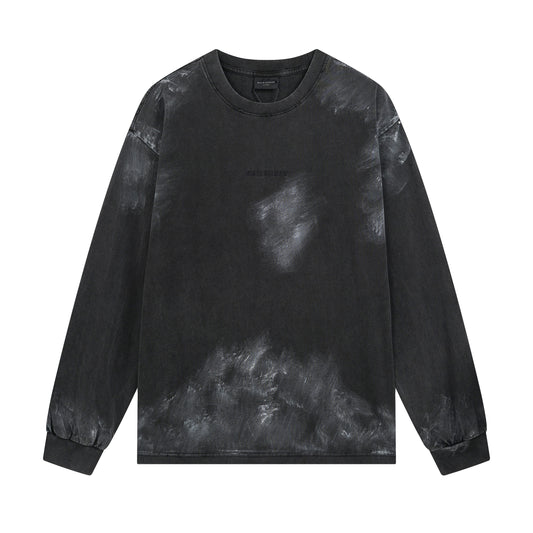 Balenciaga | Grey Washed Logo Long Sleeve