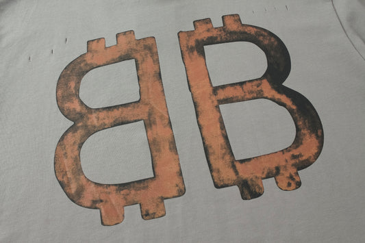 Balenciaga | Rusted BB Bitcoin Logo T-Shirts