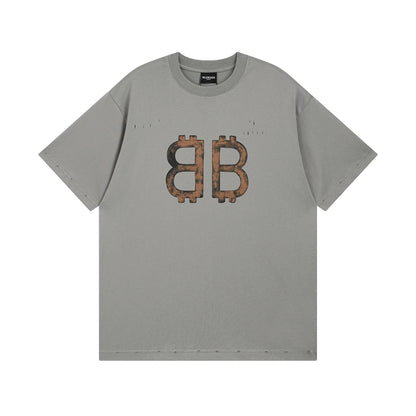 Balenciaga | Rusted BB Bitcoin Logo T-Shirts