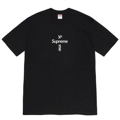 Supreme | Cross Box Logo Tee | Black / White