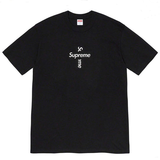 Supreme | Cross Box Logo Tee | Black / White
