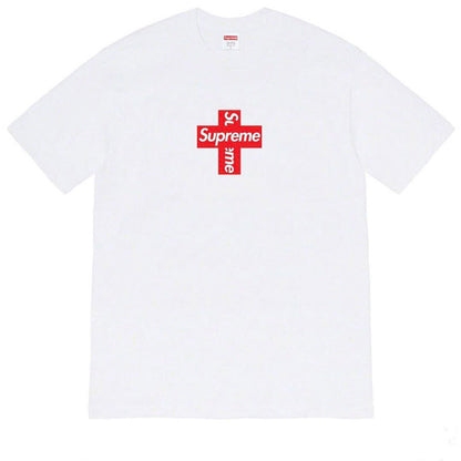 Supreme | Cross Box Logo Tee | Black / White