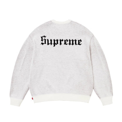 Supreme | Snow White Knit Sweater | Black & White
