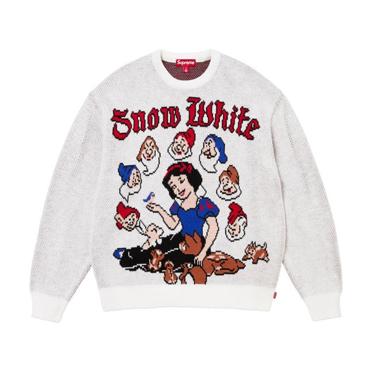 Supreme | Snow White Knit Sweater | Black & White