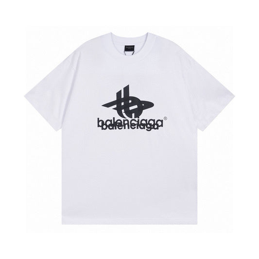 Balenciaga | Tech Logo Tee | White & Black