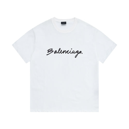 Balenciaga | Signature Script Tee | White