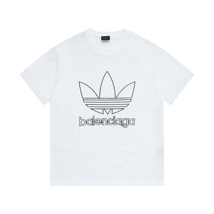Balenciaga | Trefoil Logo Tee | Black, White & Beige