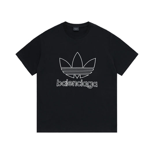 Balenciaga | Trefoil Logo Tee | Black, White & Beige