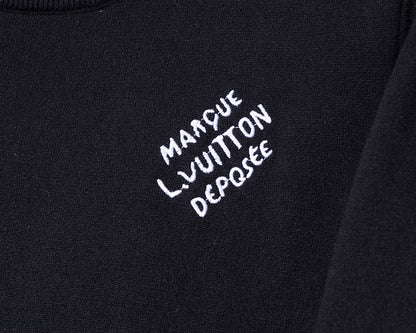 Louis Vuitton | Embroidered Knit Crewneck | Black, White & Blue