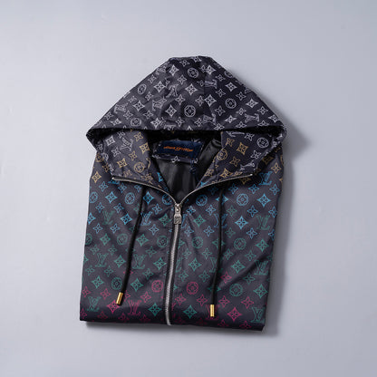 Louis Vuitton | Multicolor Monogram Windbreaker | Black
