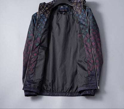 Louis Vuitton | Multicolor Monogram Windbreaker | Black