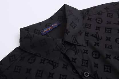 Louis Vuitton | Monogram Short-Sleeve Shirt | Black