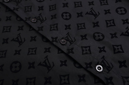 Louis Vuitton | Monogram Short-Sleeve Shirt | Black