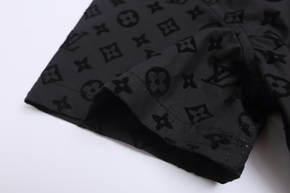 Louis Vuitton | Monogram Short-Sleeve Shirt | Black
