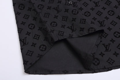 Louis Vuitton | Monogram Short-Sleeve Shirt | Black