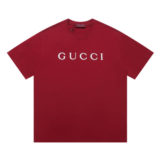 Gucci | Monogram Logo Tee | White, Red & Black