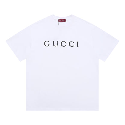 Gucci | Monogram Logo Tee | White, Red & Black