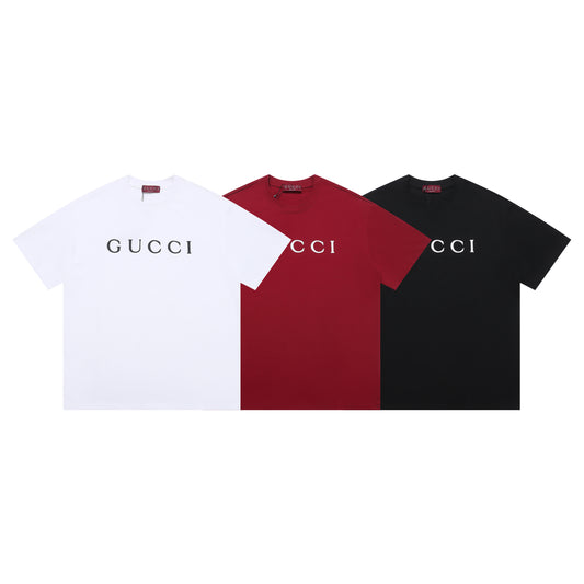 Gucci | Monogram Logo Tee | White, Red & Black