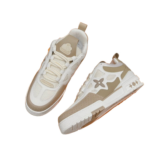 Louis Vuitton | LV Trainer Sneakers | Beige Monogram Flower Edition