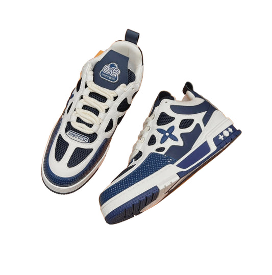 Louis Vuitton | LV Trainer Sneakers | Blue Monogram Flower Edition