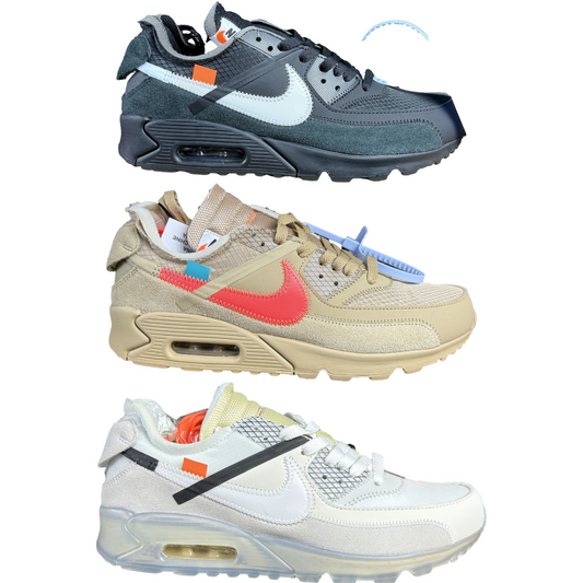 Off-White x Nike Air Max 90 | Black | Dessert | White