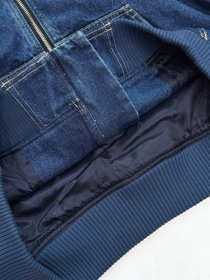 Dior | Blue Denim Zip Hoodie / Jacket