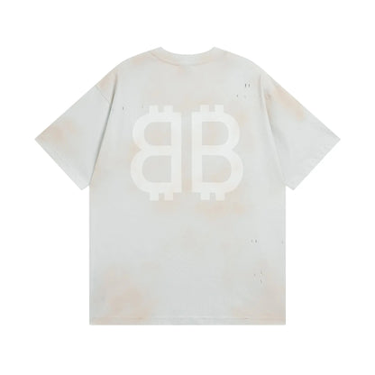 Balenciaga | Distressed Bitcoin Logo T-Shirt - Multiple Colors Balenciaga