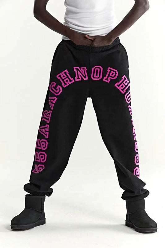 Sp5der | Arach Sweatpant | Black/Pink