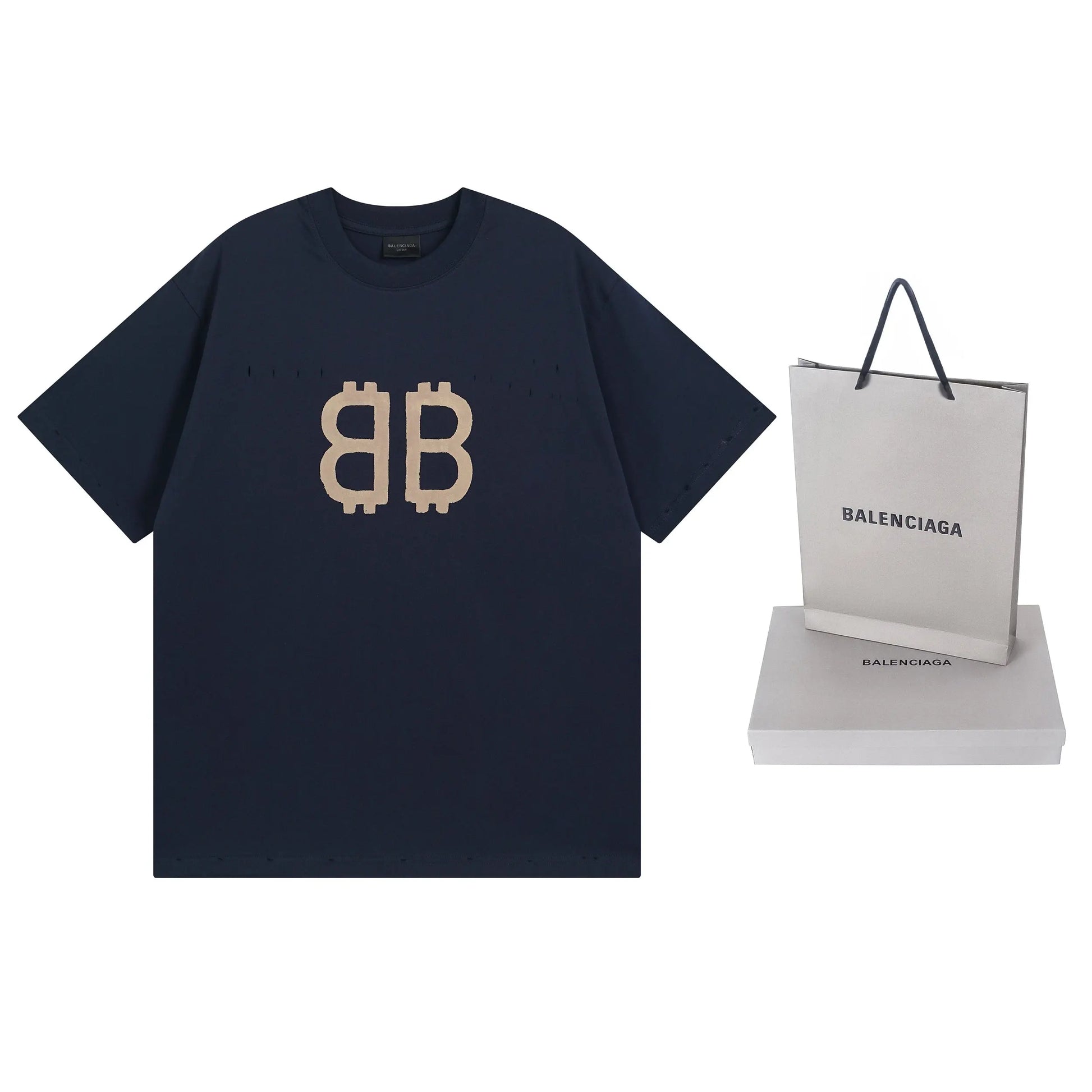 Balenciaga | Distressed Bitcoin Logo T-Shirt - Multiple Colors Balenciaga