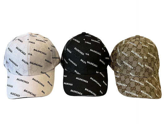 Balenciaga x Gucci | Hacker Project Monogram Baseball Cap | Beige, Black, Brown